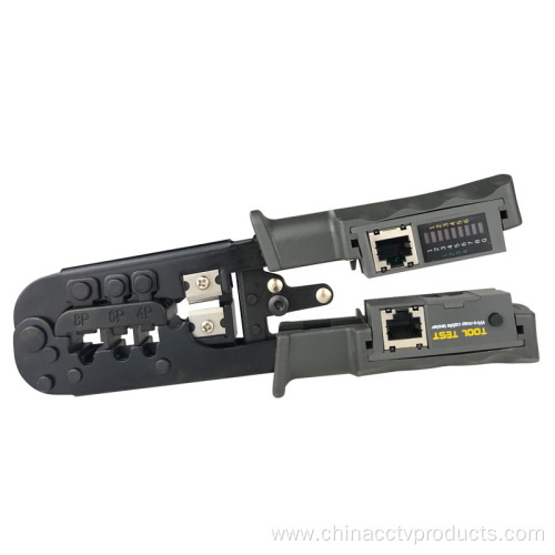 Crimping Tool with Stripper Cutter for 4/6/8 Pin